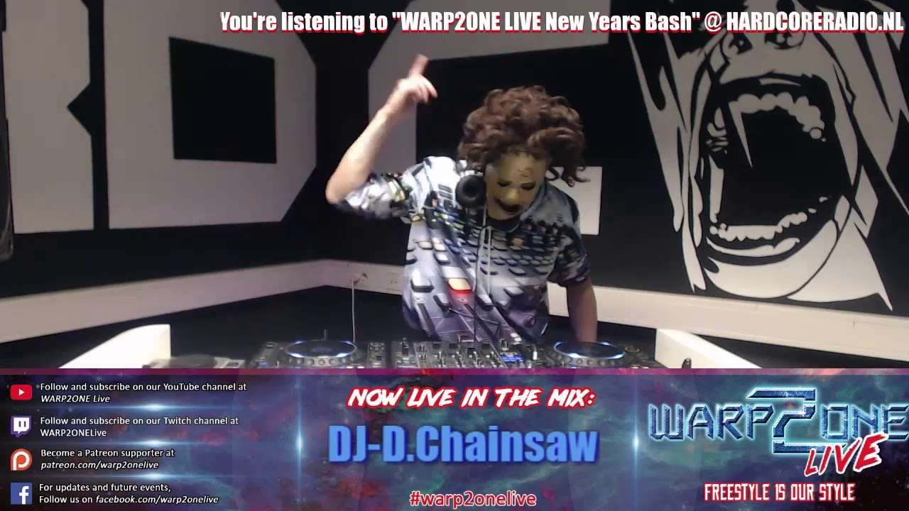 DJ-D.Chainsaw - Live at hardcore radio Terror dj mix set (live at warp 2 one New Years bash)