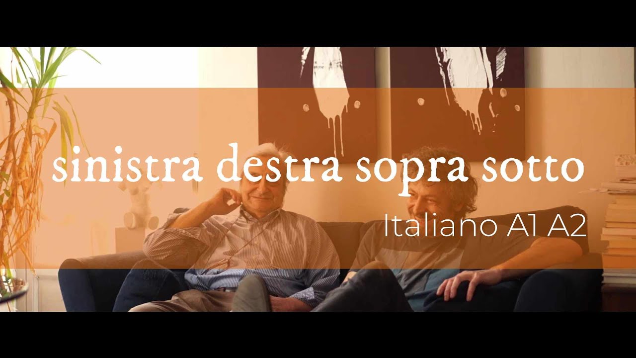 SINISTRA DESTRA SOPRA SOTTO - Italiano A1 - Left rigth up down in italian italian A1