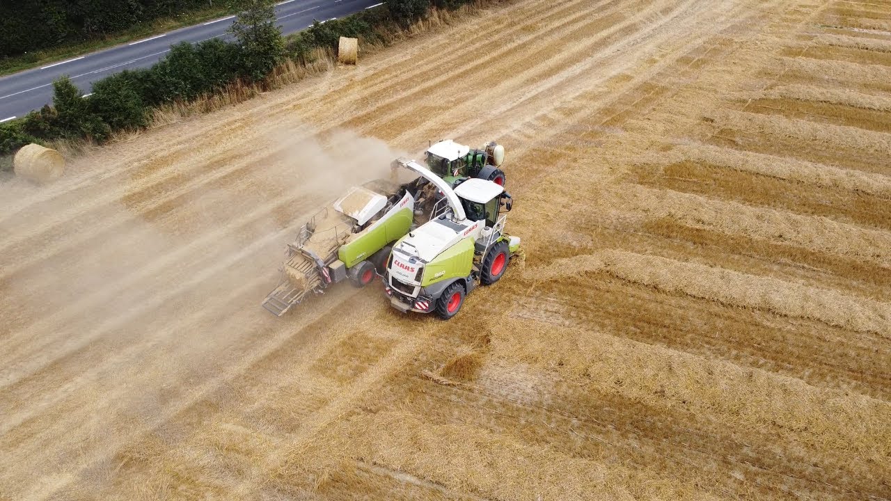 🇫🇷 ENSILAGE et PRESSAGE de PAILLE 2023 en UN passage ! 🌾│CLAAS 960 et FENDT 936/QUADRANT 5300│