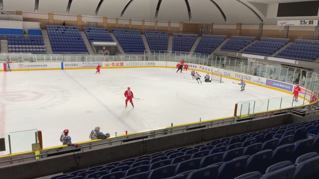 プロはどんな練習をするのか⑤3-0 4-0 5-0 3-2#アイスホッケー #ice hockey#レッドイーグルス北海道#アジアリーグアイスホッケー 