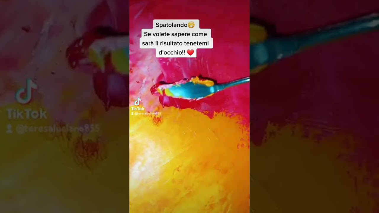 realizzazione di un dipinto con spatola e pennelli parte 1