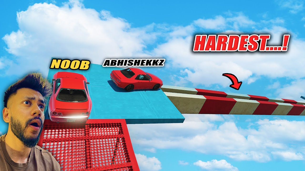 I USED 1000% IQ IN THIS IMPOSSIBLE SPORTS CAR PARKOUR 😭| GTA 5 PARKOUR RECE