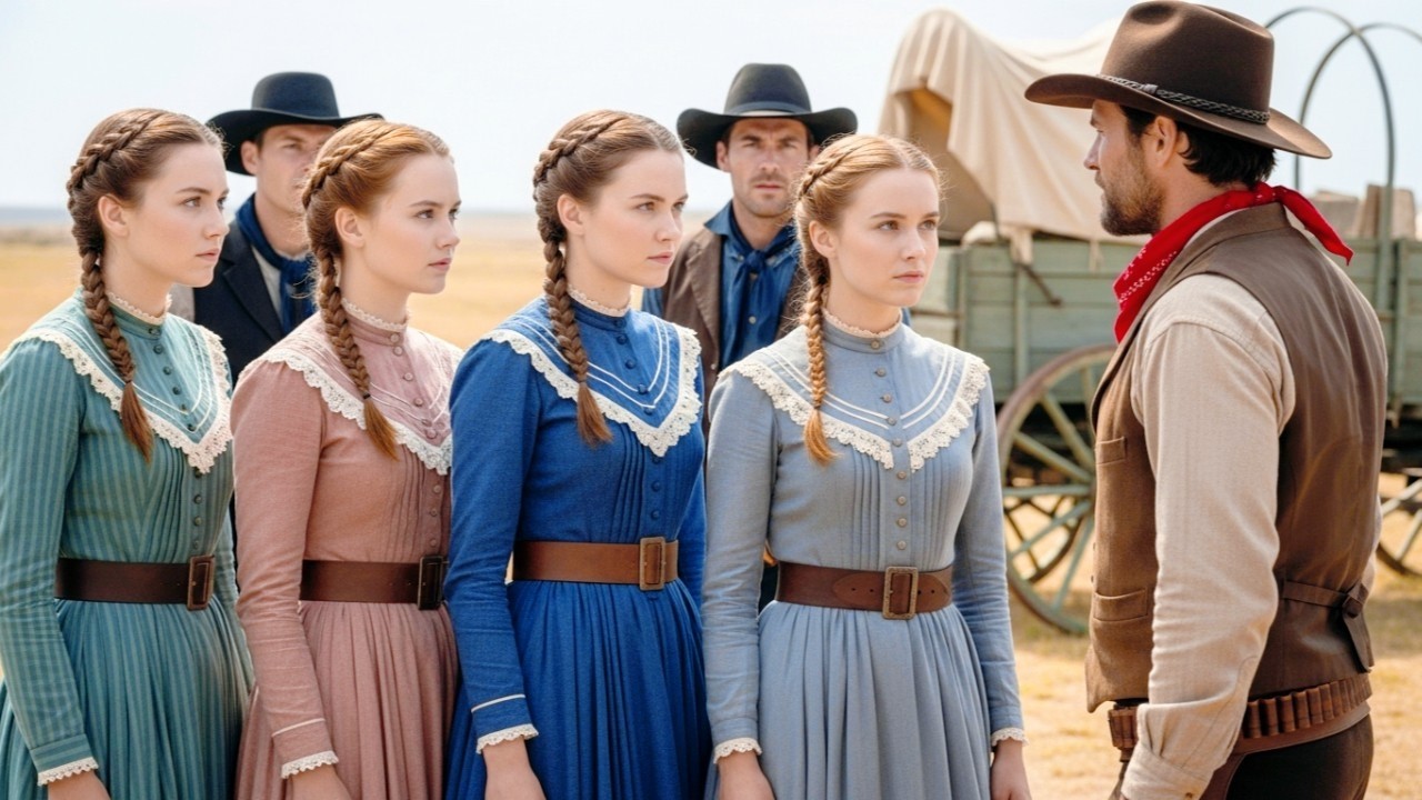 Four Brothers Each Ordered Mail-Order Brides — The Women Who Arrived Were All Sisters Seeking...
