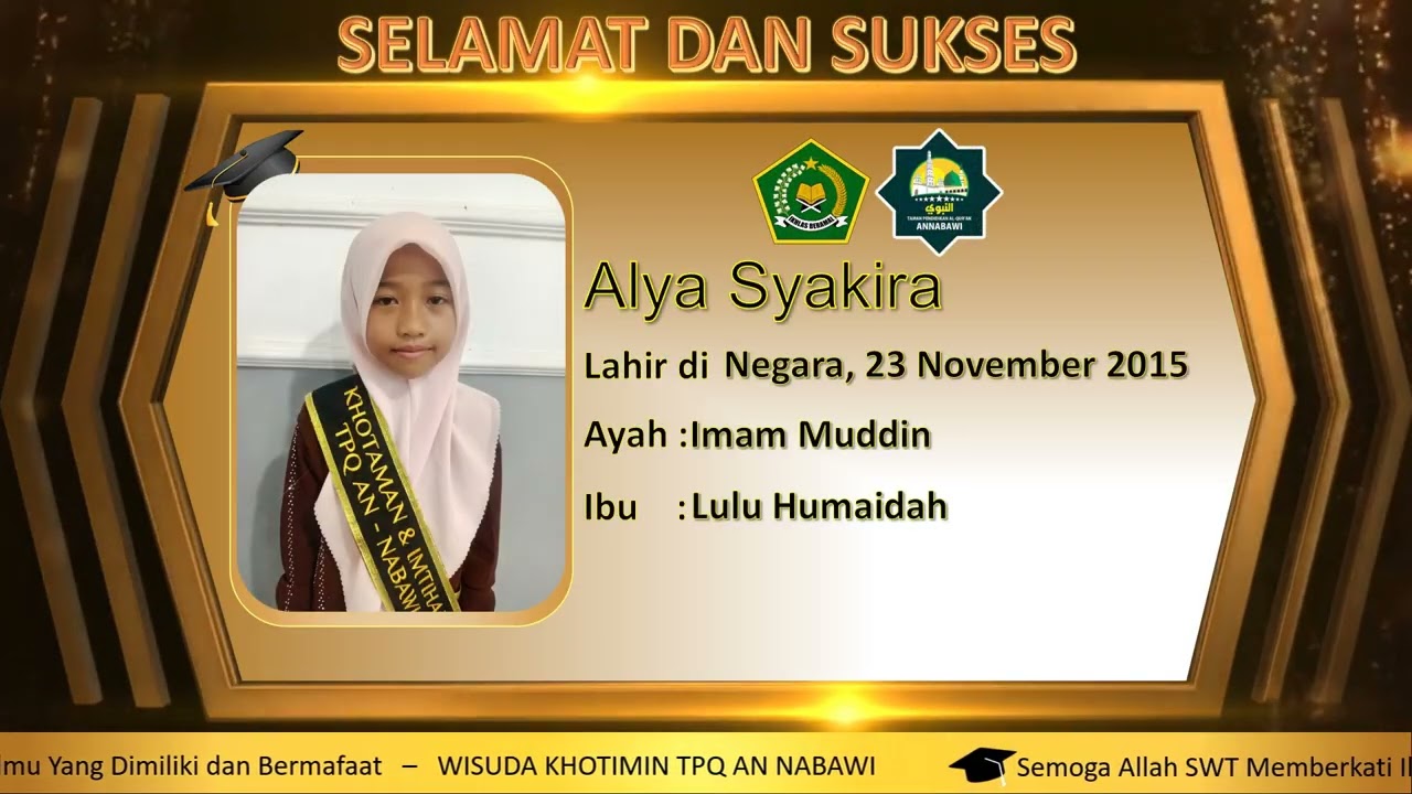 wisuda KHOTIMIN TPQ An Nabawi