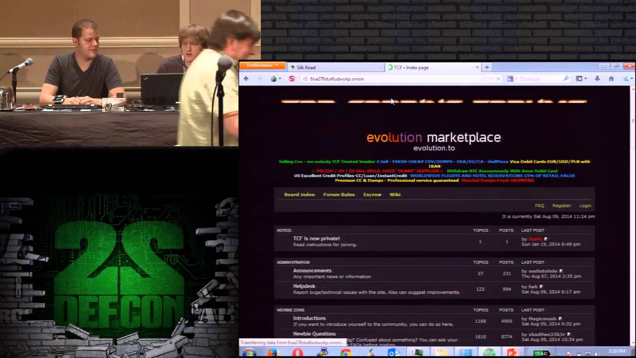 DEF CON 22 - Metacortex and Grifter - Touring the Darkside of the Internet. An Introduction to Tor