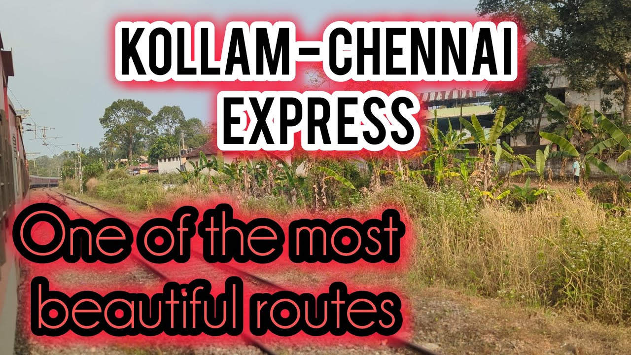 Kollam chennai express ... One of the most beautiful routers @babluild 