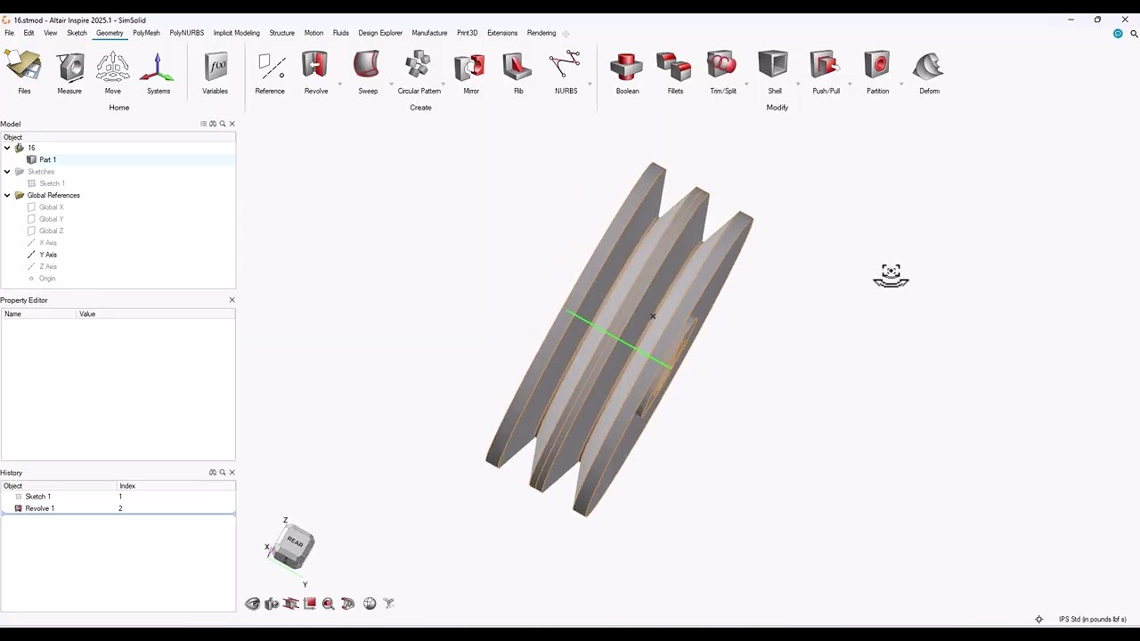 Tutorial modelado de solidos Altair Inspire 11