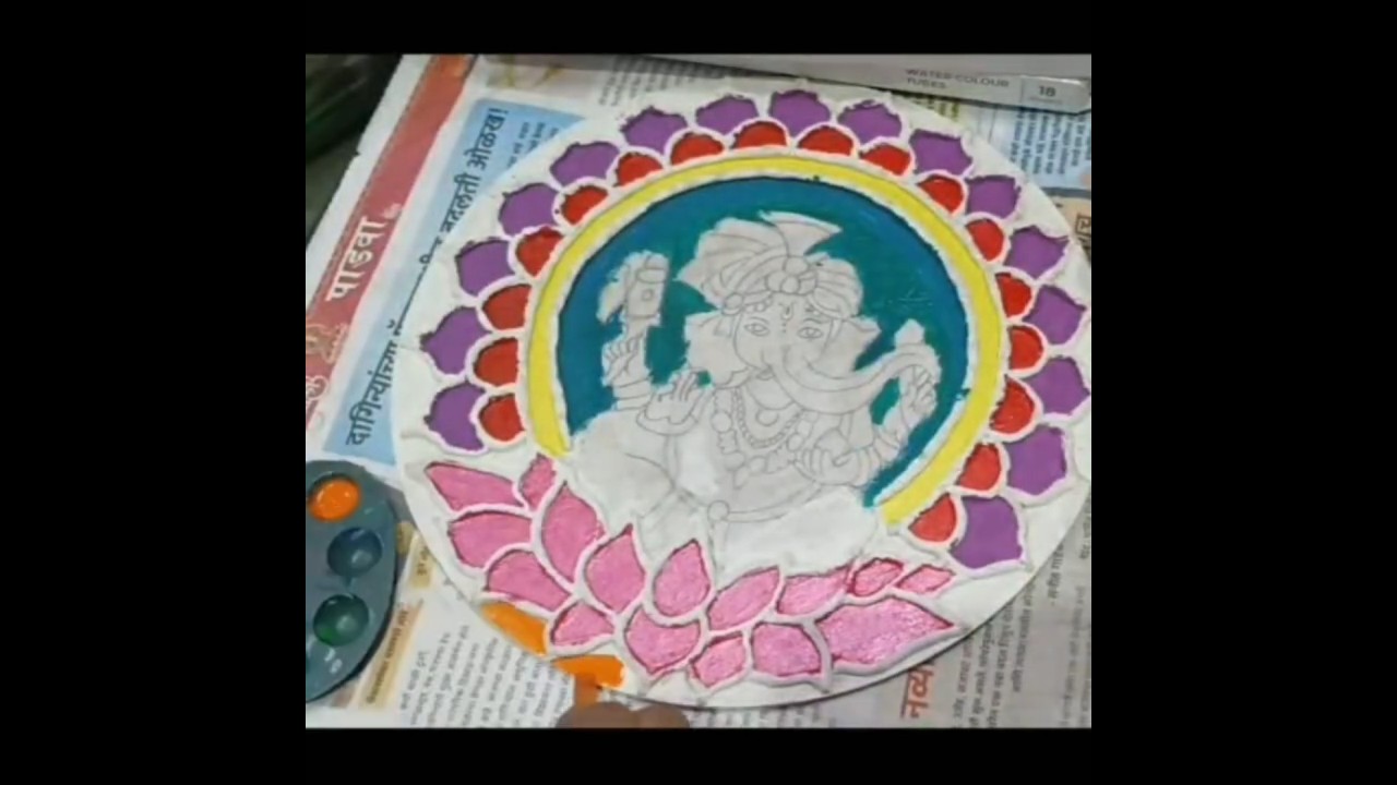 Roshan Art Gallery Ganesha Lippan Art🙏😍/Handmade Lippan Part 2