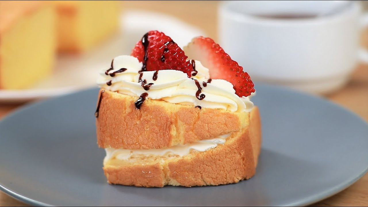 Butter Chiffon Cake 黄油戚风蛋糕｜8in Chiffon cake&6in Chiffon cake recipe 6寸和8寸戚风蛋糕食谱【阿栗食譜51】