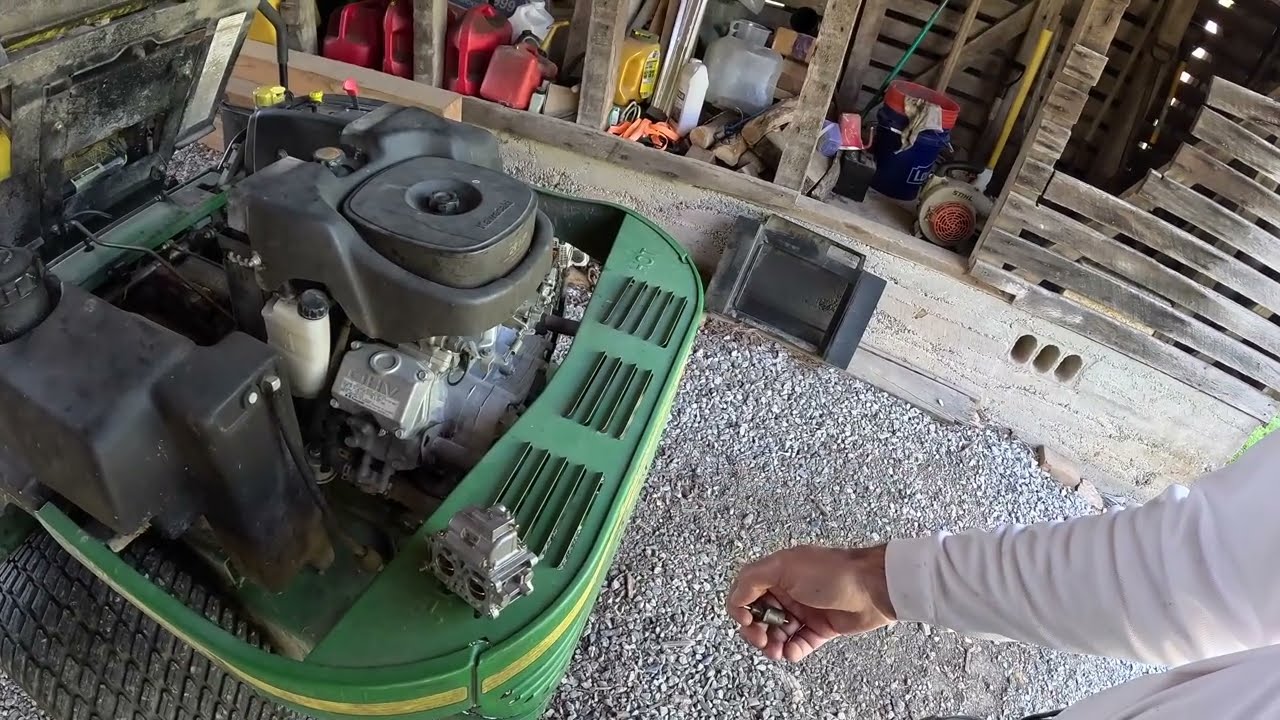 John Deere 777 zero turn fuel solenoid replacement