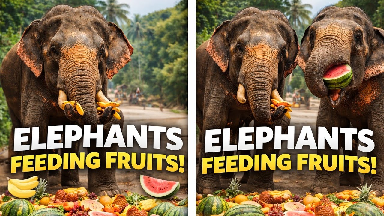 Peaceful Elephant Feeding at Pinnawala Elephant Orphanage | Wild Elephant World #elephant #animals 