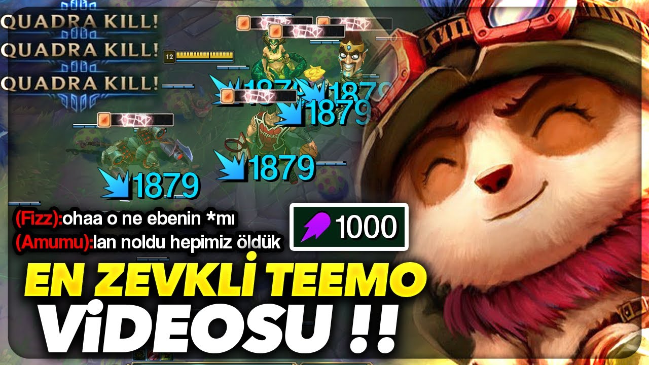 OHAA !! 1100 AP KARAHASAT TEEMO !! MANTAR SOTE YAPTIM ADAMLARI EFSANE HASAR !! | Ogün Demirci