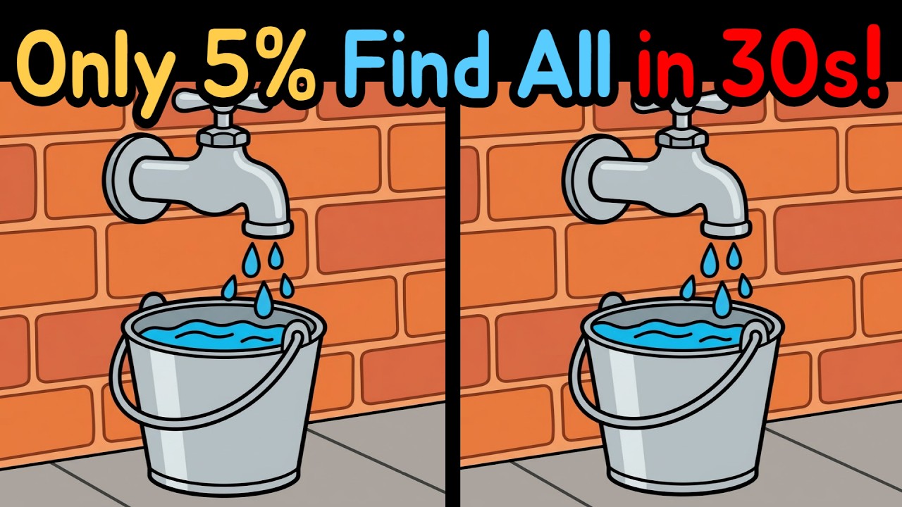 Spot the Difference: Only 5% Find All in 30s! Train Your Eyes Today!