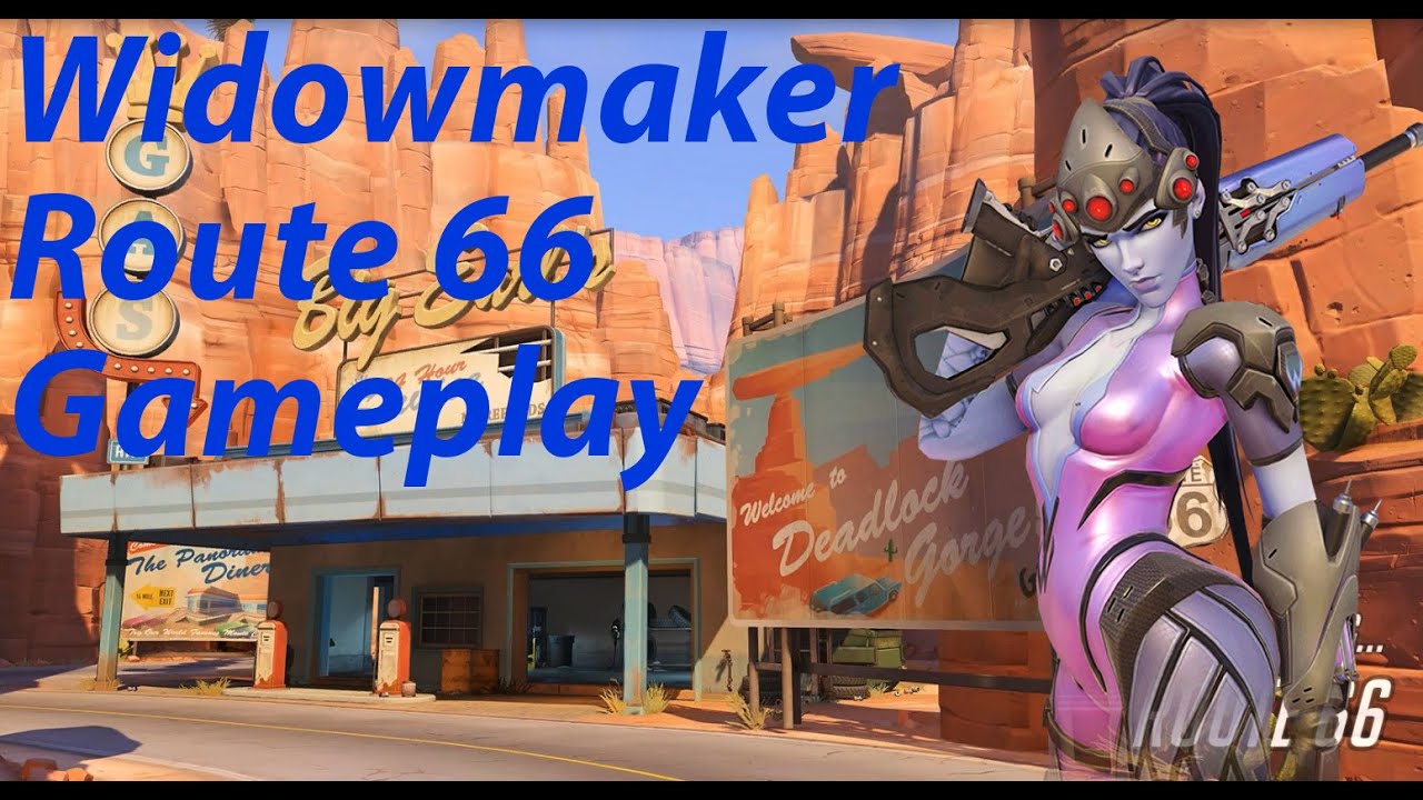 Overwatch Widowmaker Gameplay [New Map : Route66]