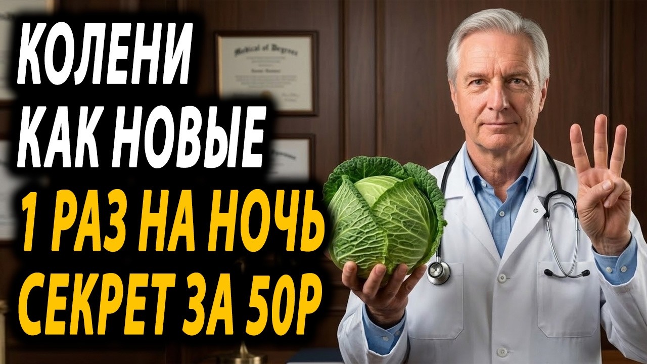 Колени перестанут хрустеть и болеть! Копеечный рецепт от ревматолога из «старой» поликлиники