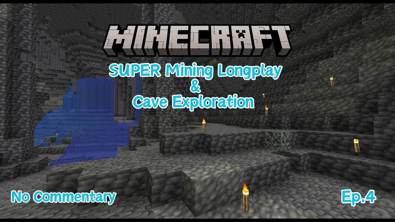 Relaxing 4 Hours of Minecraft - Cave Exploration and Ore Mining - No Commentary - 1.20 - Ep.4