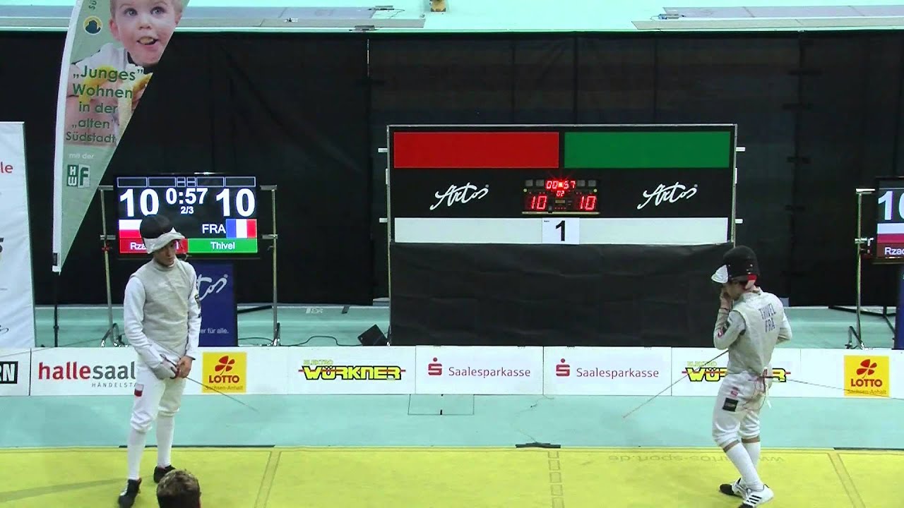 Haendelcup 2013 Semifinal01 Thivel FRA vs Rzadkowski POL