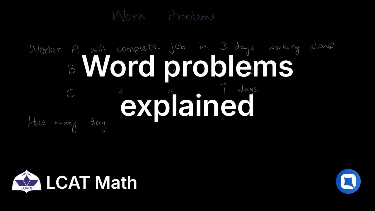 LUMS LCAT Math | 2.2 Word Problems | Qallam