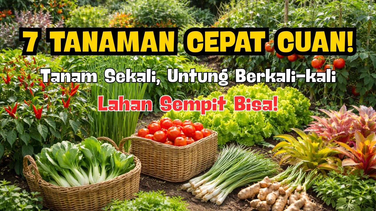 7 Tanaman Paling Cepat Menghasilkan Uang dengan Modal Kecil