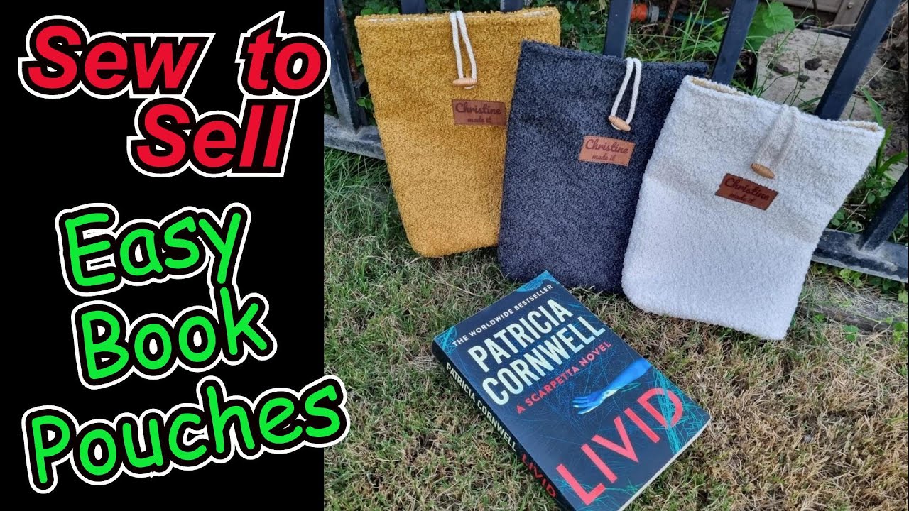 Is this my new best seller? How to sew a soft book pouch tablet cover. Sew to Sell, beginner sewing.