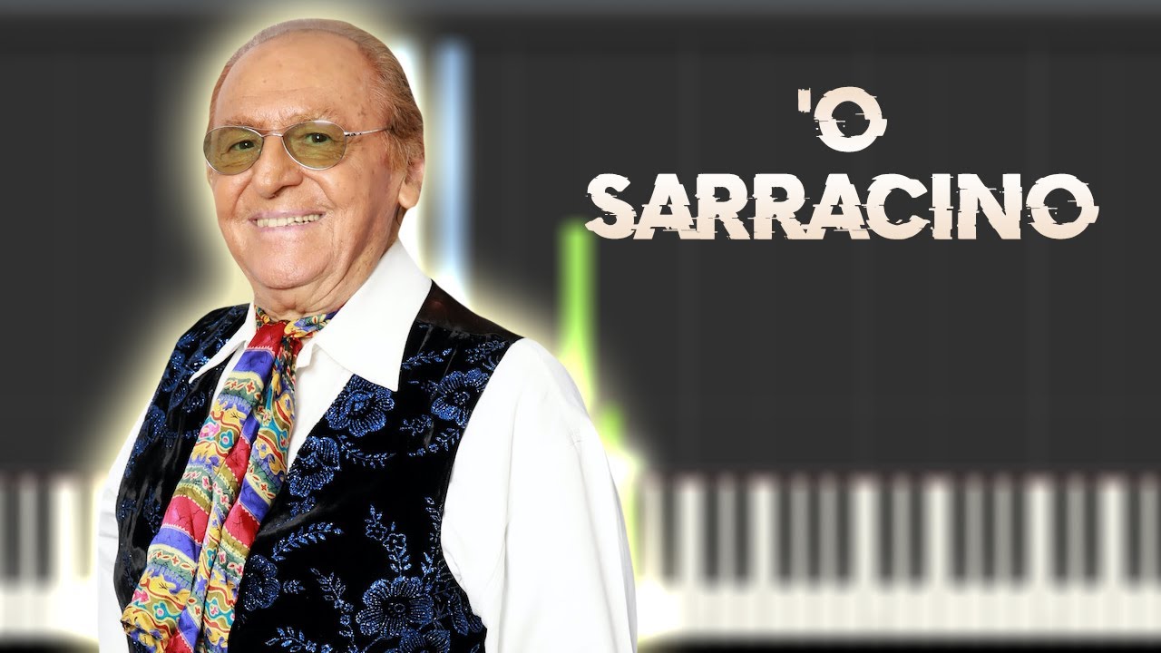 Renzo Arbore l'Orchestra Italiana - 'O sarracino | Piano Tutorial / Partitura / Karaoke / MIDI