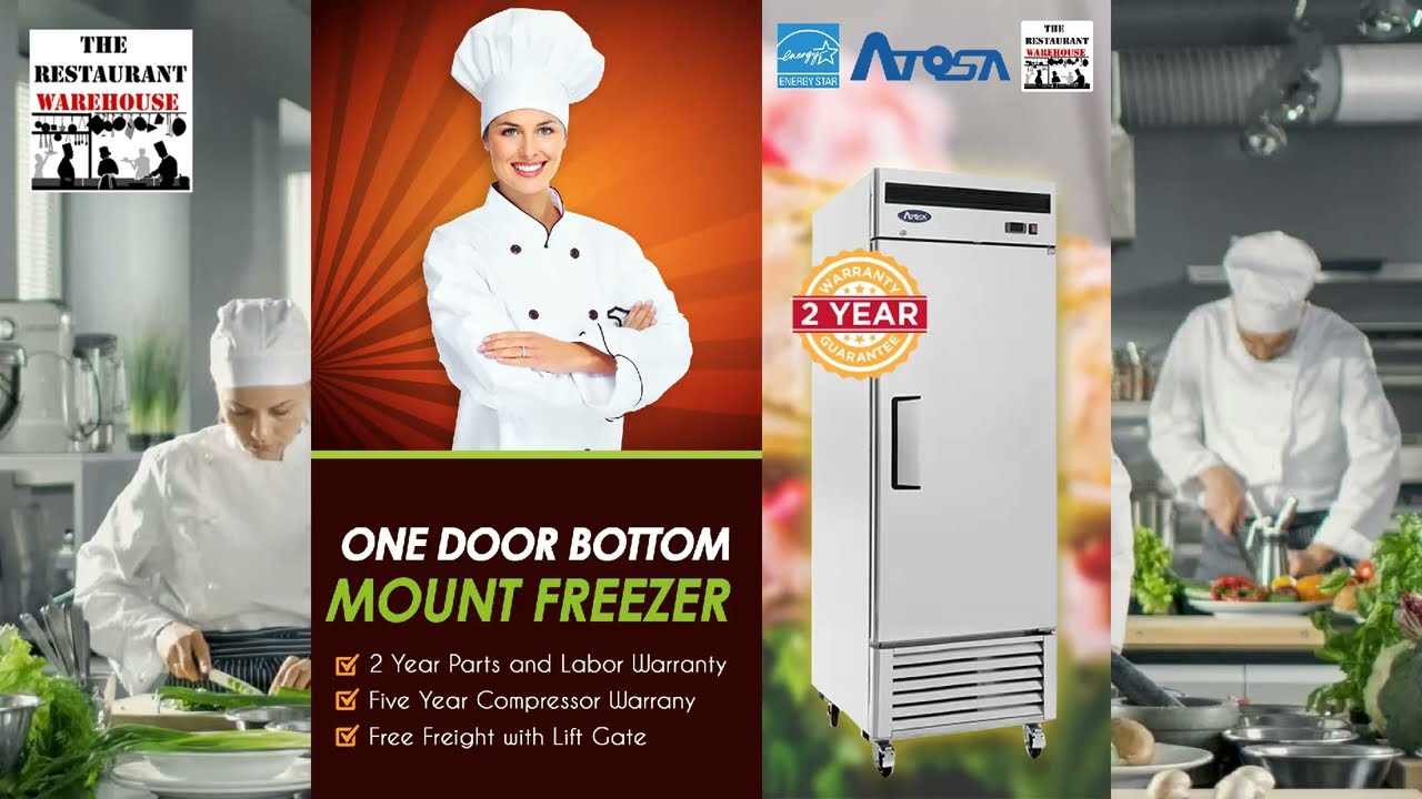 Atosa MBF8501GR 27-inch Commercial Freezer #restaurantequipment #refrigeration