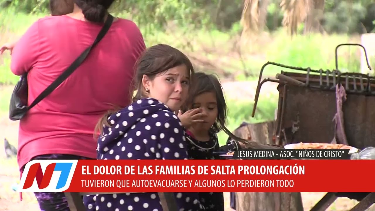 El drama de los vecinos del barrio Salta Prolongación ante la crecida del Río Dulce