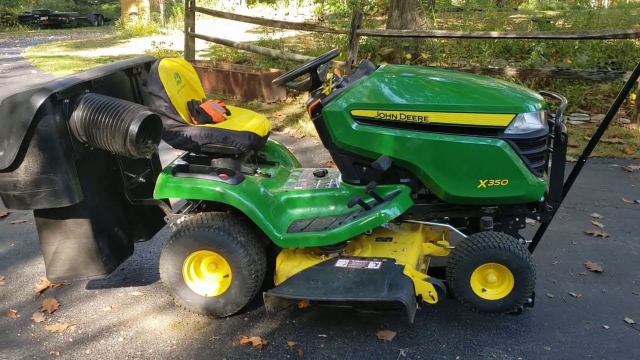 John Deere X350 bagger follow-up (outdated)
