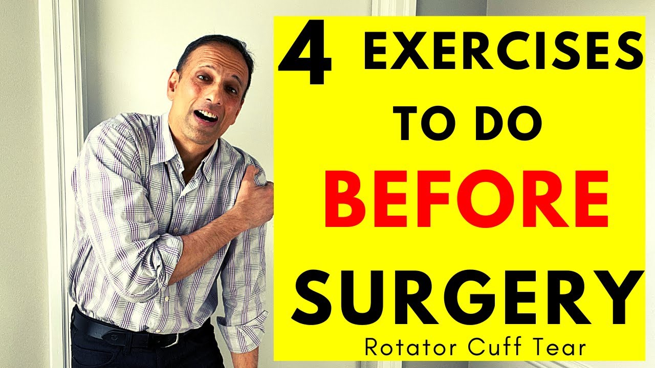 4 Exercises to do BEFORE SHOULDER SURGERY to ensure a quick recovery!
