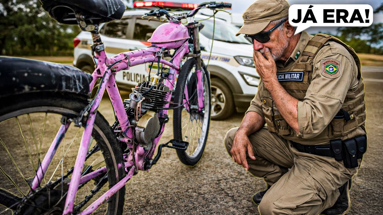 ACABOU A GASOLINA DA MOTORIZADA NA FRENTE DA POLÍCIA…