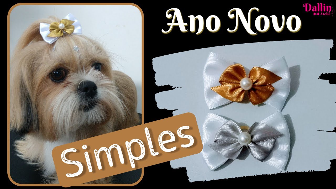 Venda Muito: Como Fazer Laço Pet ANO NOVO (Muito Simples)