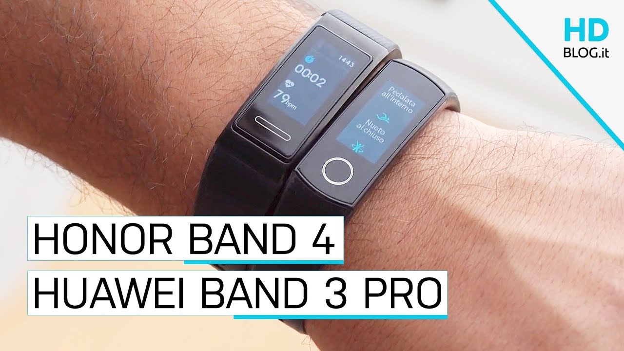 Recensione Honor Band 4 vs Huawei Band 3 Pro: diversamente uguali