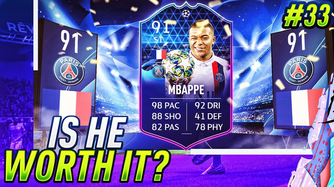 FIFA 20 - KYLIAN MBAPPE PLAYER REVIEW! (TEAM OF THE TOURNAMENT) - IS HE WORTH IT? #33