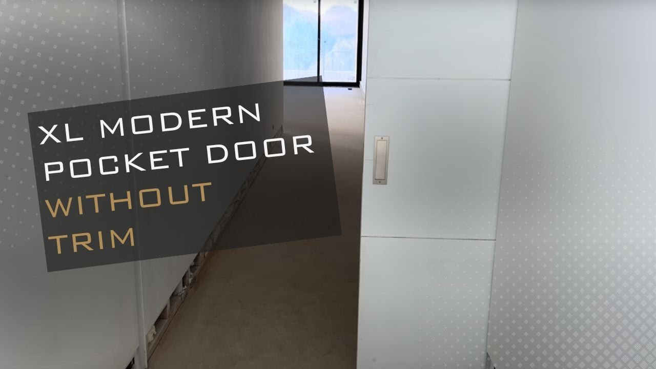 XL Modern Pocket Door without trim