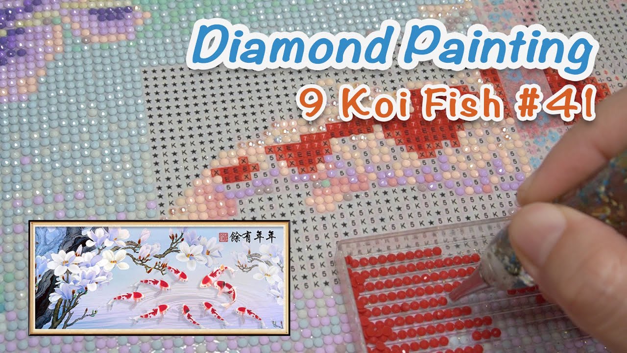 ASMR Diamond Painting - 9 Koi Fish #41