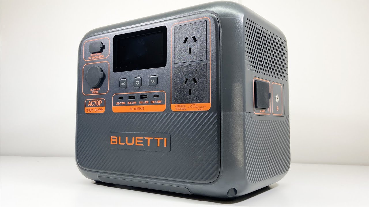 BLUETTI AC70P Portable Power Station and UPS 1000W 864Wh Unboxing and Review