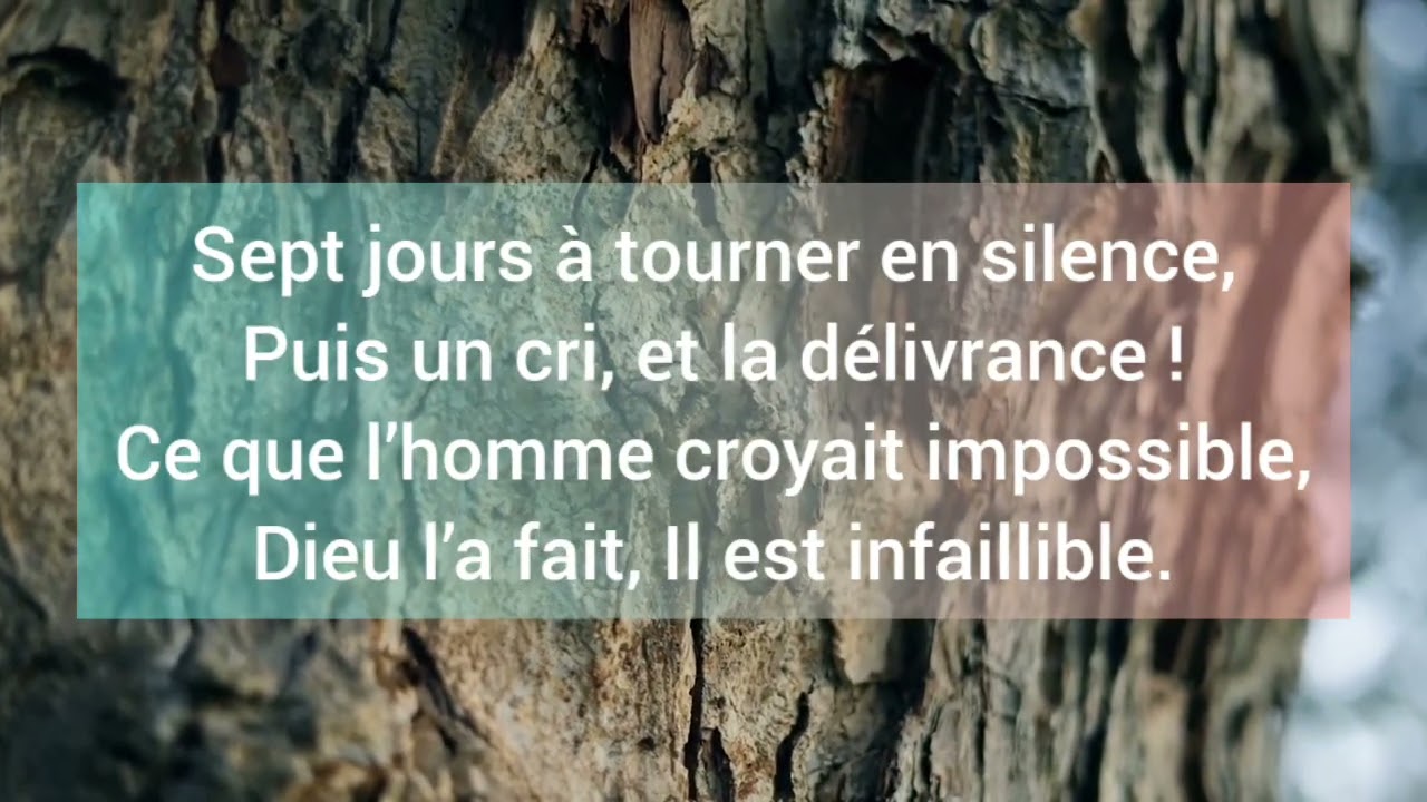 La foi fait tomber les murailles - Lyrics