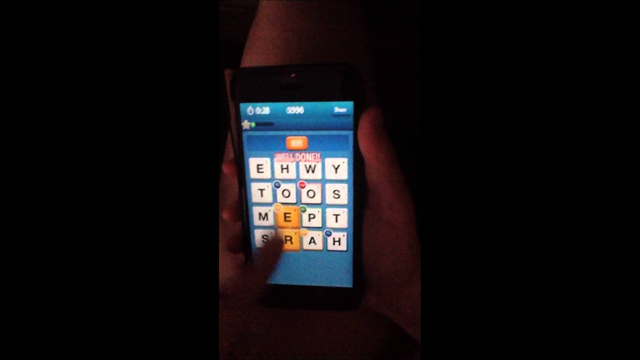 Ruzzle (196 Words in 2 Minutes)
