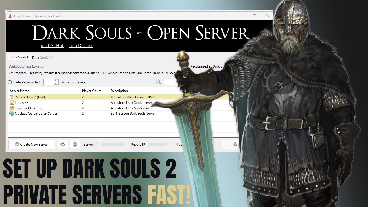 How to Play Dark Souls 2 on Private Servers (Fast Setup Guide)