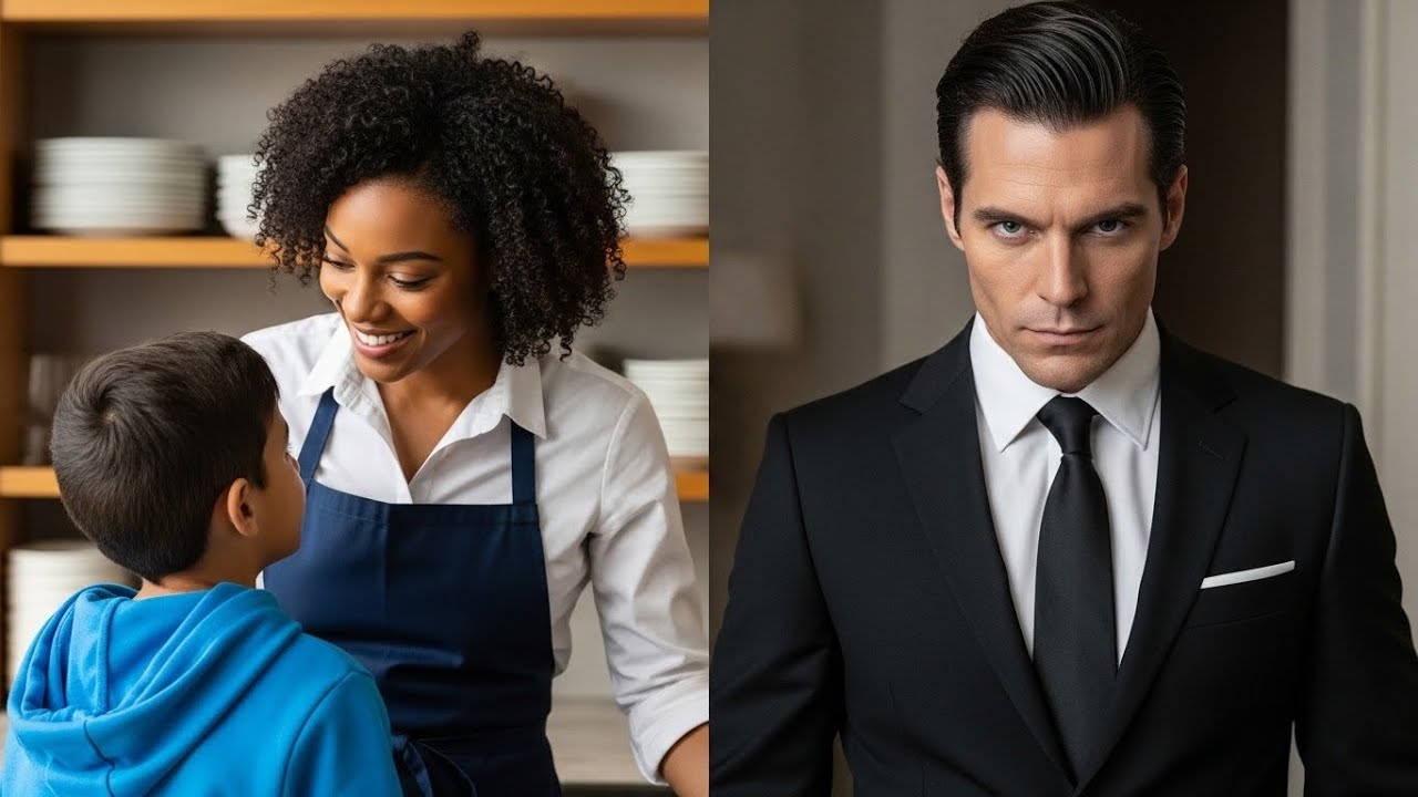 “Marry Me,” Little Boy Says… Black Waitress Accept Jokingly, Unaware His Dad Is Korea’s Richest CEO!