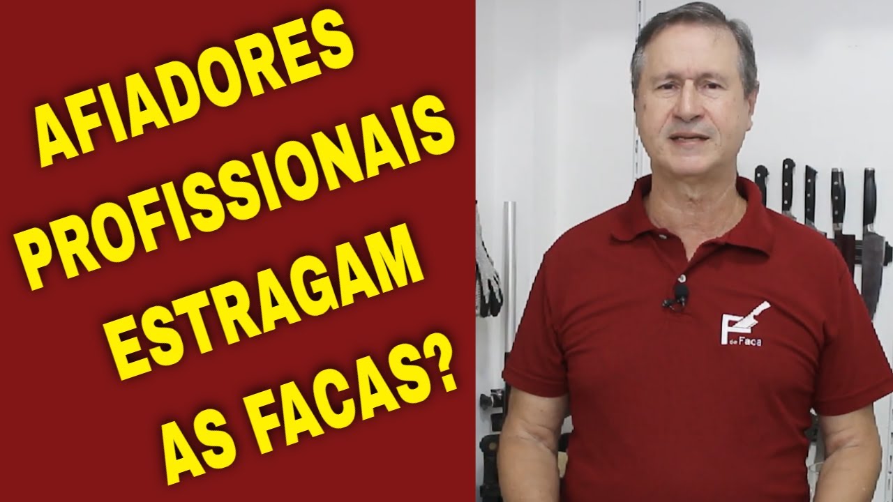 Os profissionais de afiação estragam as facas?