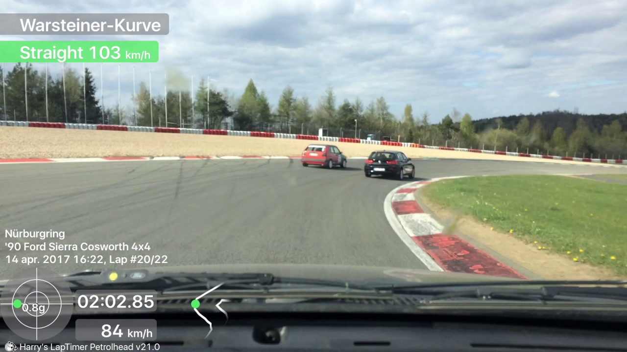 Sierra Cosworth 4x4 on Nurburgring GP 14.04.17 session 4