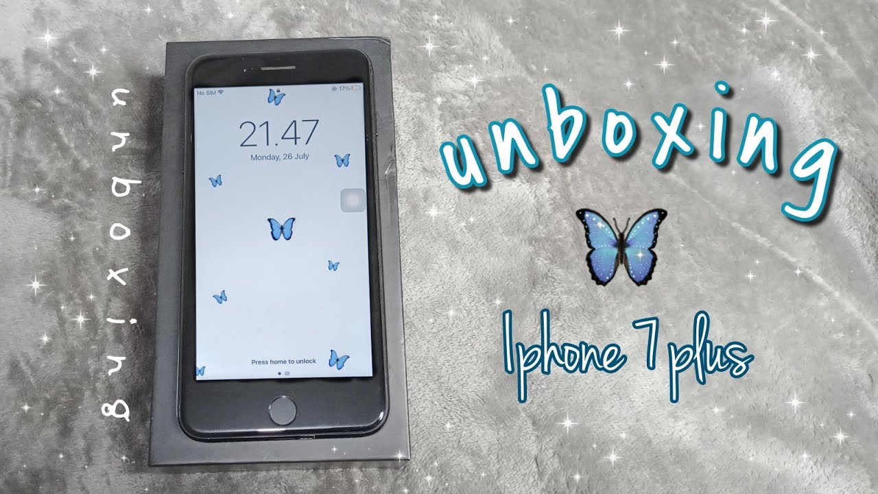 UNBOXING ★ Iphone 7 plus jetblack second🦋🖤 in 2021, aesthetic