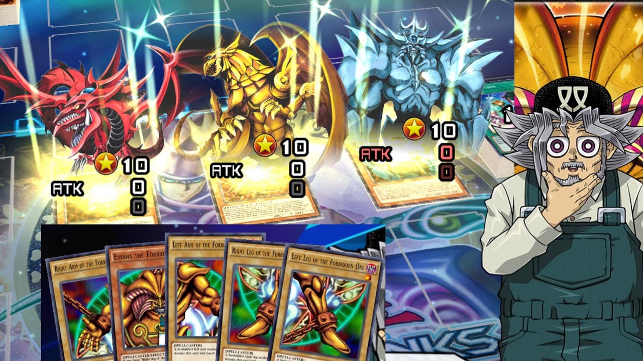 Summoning all Egyptian Gods in one turn and Exodia FTK 2 [Yu-Gi-Oh! Duel Links]