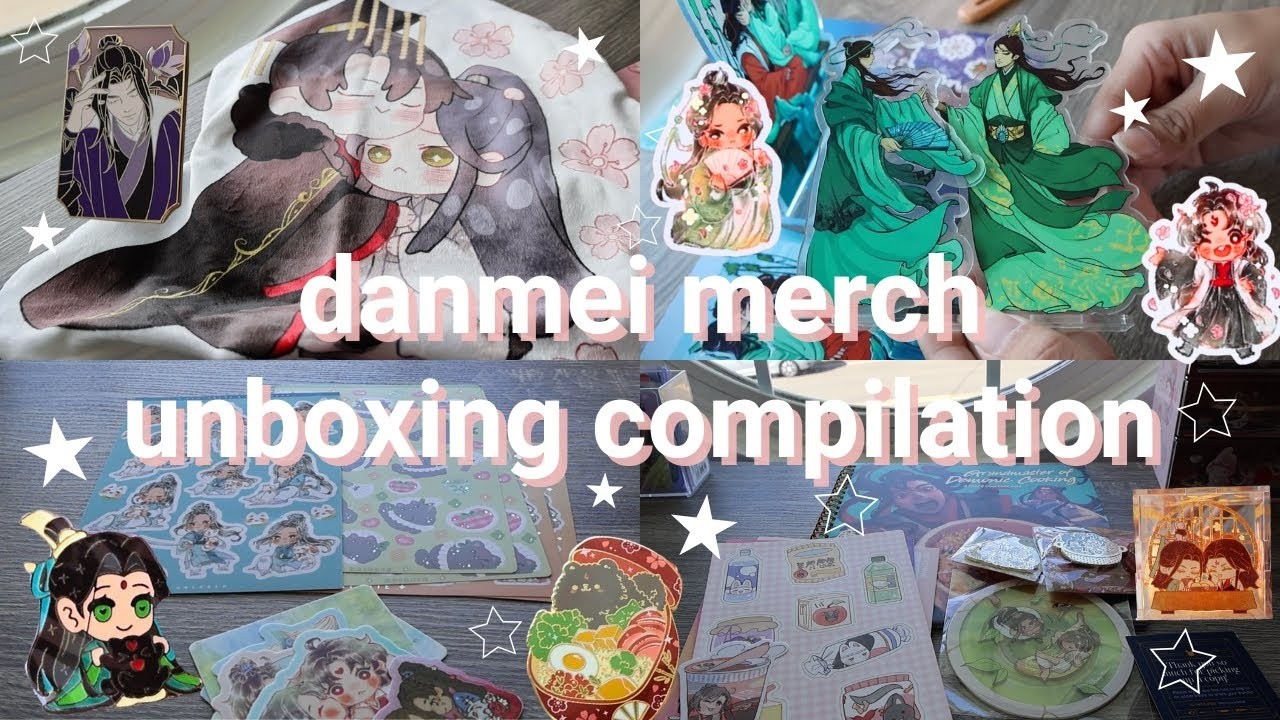 Danmei Merch Haul Unboxing Compilation: mdzs, svsss, tgcf, 2ha | asmr, no talking, no bgm