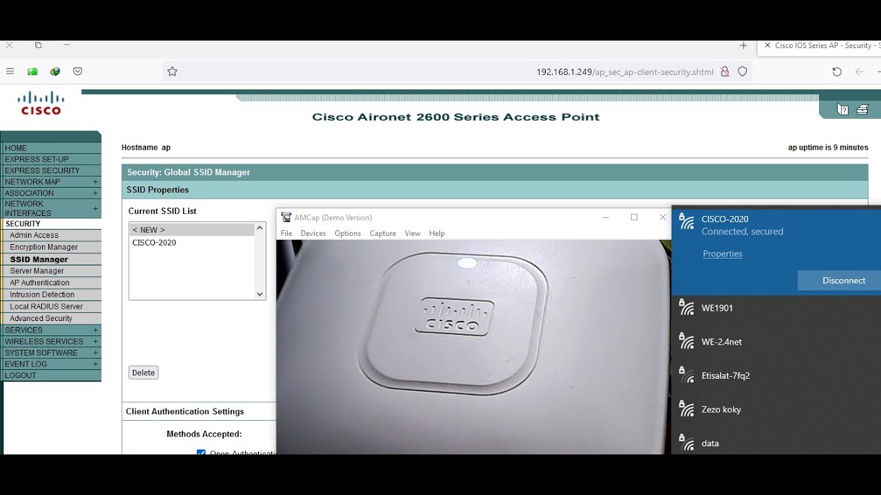 أعدادت أكسس AIR-CAP2602I-E-K9 - Cisco 2600 Access Point