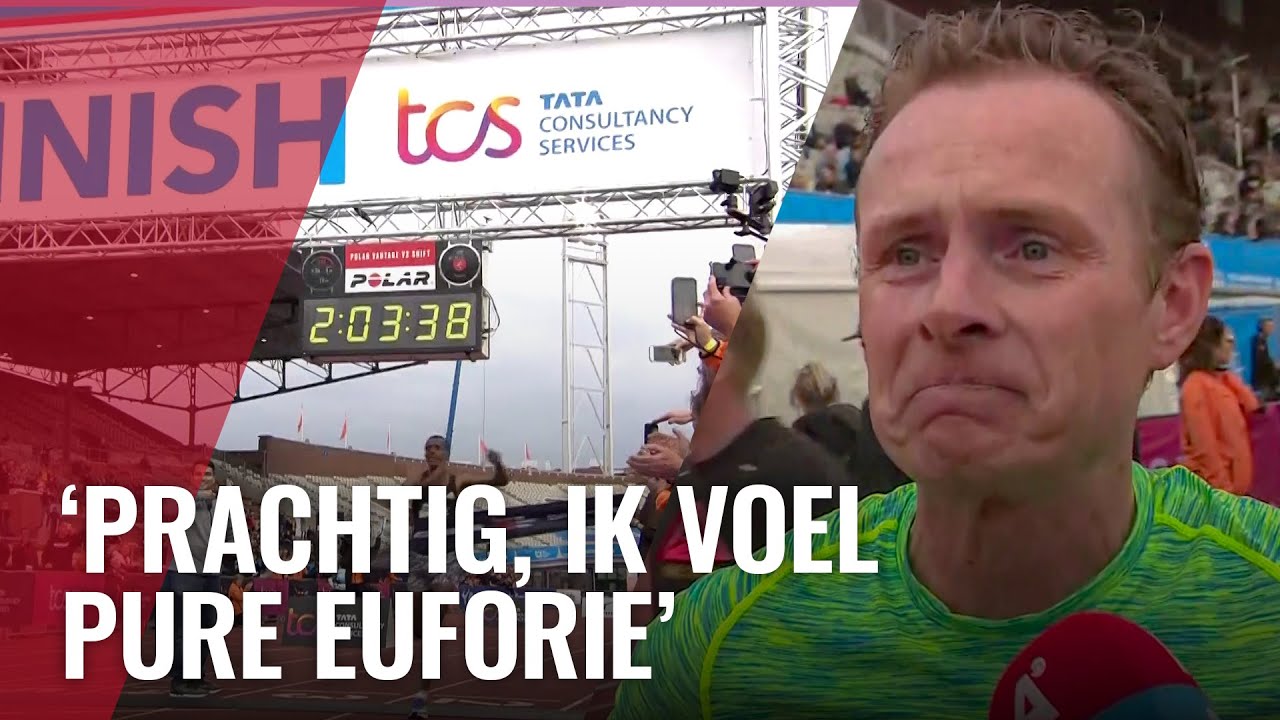 Tienduizenden lopen de Amsterdam Marathon