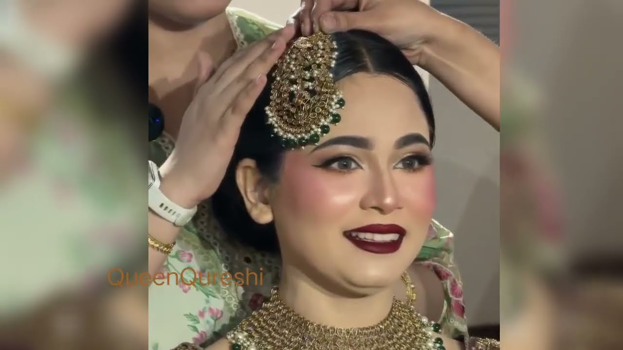 Step by step Pakistani bridal barat look 
