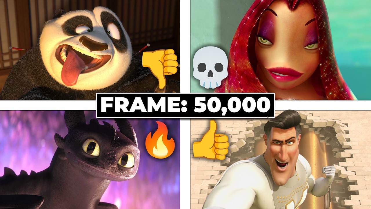 Ranking Every DREAMWORKS Movie by the 50,000th Frame