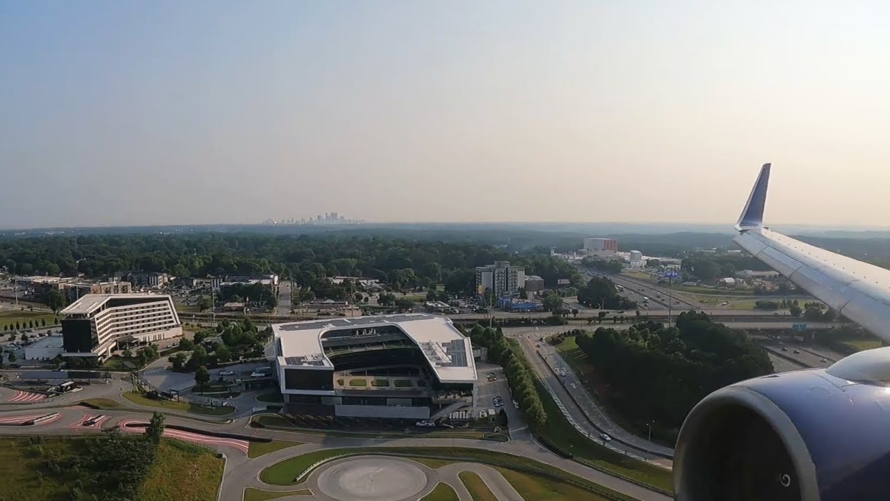 Morning Approach & Landing Into ATL (Delta 757-200)